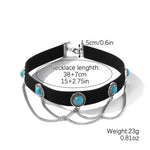 Punk Vintage Velluto Clavicola Catena Metal Rock Collana, Spec:, N2211-8, N2211-9, N2211-10, N2211-12, N2211-11