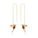 Orecchini semplici da donna con filo lungo, E2104-4 Red Bird, E2104-5 Blue Bird, E2210-1 Dual Ball C Clip, E2210-2 Pearl, E2210-3 Vermiculite, E2210-4 Crystal, E2210-5 Eyes, E2210-6 Moon, E2210-7 Four-pointed Star, E2210-8 Love, E2210-9 Bee            ...