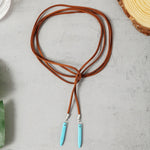 Ciondolo vintage con maglione in pietra naturale turchese bohémien, modello:, Necklace Ear Ring Set, Two-pointed Necklace, N2111-11 Earrings Accessories, N211-12 Leaf Neck Chain, N2111-13 Three Stones, N2111-14 Eight Stones, N211-15 Circle             ...