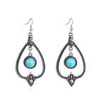 Ciondolo vintage con maglione in pietra naturale turchese bohémien, modello:, Necklace Ear Ring Set, Two-pointed Necklace, N2111-11 Earrings Accessories, N211-12 Leaf Neck Chain, N2111-13 Three Stones, N2111-14 Eight Stones, N211-15 Circle             ...