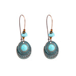 Ciondolo vintage con maglione in pietra naturale turchese bohémien, modello:, Necklace Ear Ring Set, Two-pointed Necklace, N2111-11 Earrings Accessories, N211-12 Leaf Neck Chain, N2111-13 Three Stones, N2111-14 Eight Stones, N211-15 Circle             ...