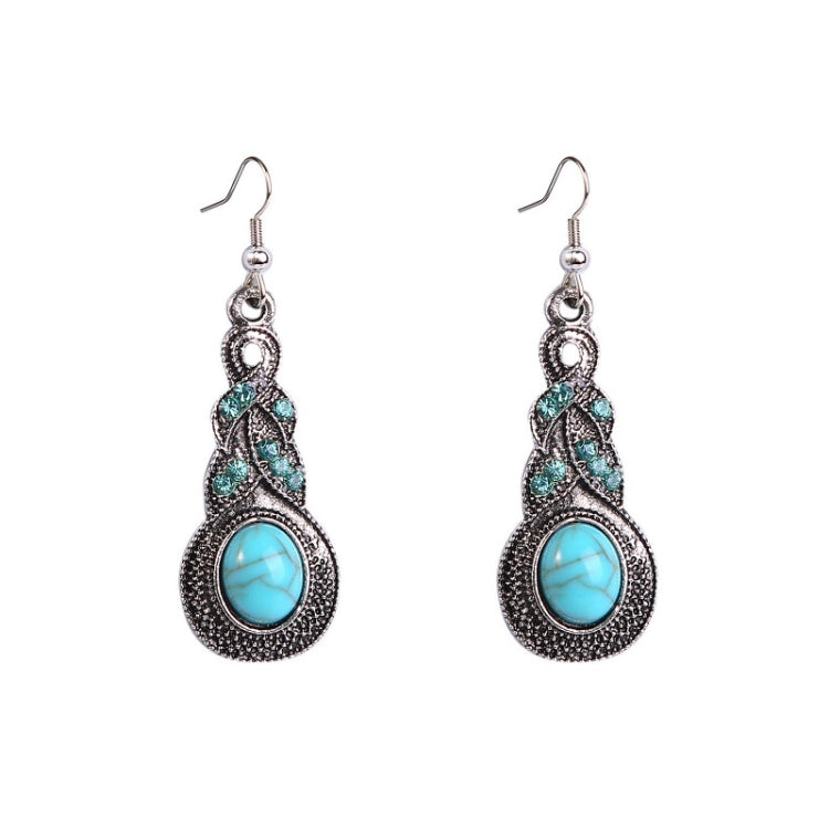 Ciondolo vintage con maglione in pietra naturale turchese bohémien, modello:, Necklace Ear Ring Set, Two-pointed Necklace, N2111-11 Earrings Accessories, N211-12 Leaf Neck Chain, N2111-13 Three Stones, N2111-14 Eight Stones, N211-15 Circle             ...