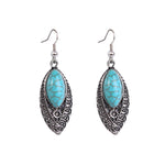 Ciondolo vintage con maglione in pietra naturale turchese bohémien, modello:, Necklace Ear Ring Set, Two-pointed Necklace, N2111-11 Earrings Accessories, N211-12 Leaf Neck Chain, N2111-13 Three Stones, N2111-14 Eight Stones, N211-15 Circle             ...