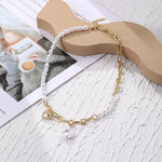 Catena della clavicola della collana del temperamento delle donne, N2210-7 Pearl Chain Love, N2210-8 Thick Chain Love, N2209-2 Light Drilling Love, N2209-11 Colorful Love, N2209-5 Double-layer Green Love, N2209-1 Twist Stick Square Pearl               ...