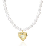 Catena della clavicola della collana del temperamento delle donne, N2210-7 Pearl Chain Love, N2210-8 Thick Chain Love, N2209-2 Light Drilling Love, N2209-11 Colorful Love, N2209-5 Double-layer Green Love, N2209-1 Twist Stick Square Pearl               ...