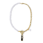 Catena della clavicola della collana del temperamento delle donne, N2210-7 Pearl Chain Love, N2210-8 Thick Chain Love, N2209-2 Light Drilling Love, N2209-11 Colorful Love, N2209-5 Double-layer Green Love, N2209-1 Twist Stick Square Pearl               ...