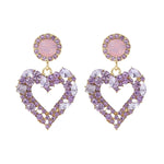 Orecchini Love Silver Needle Orecchini semplici, E2109-12 Purple Diamond, E2109-13 White Diamond, E2112-9 Gold Asymmetric Love, E2112-10 White K Asymmetric Love