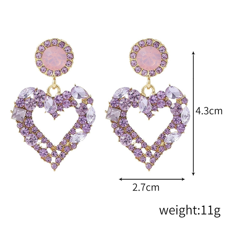 Orecchini Love Silver Needle Orecchini semplici, E2109-12 Purple Diamond, E2109-13 White Diamond, E2112-9 Gold Asymmetric Love, E2112-10 White K Asymmetric Love