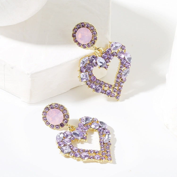 Orecchini Love Silver Needle Orecchini semplici, E2109-12 Purple Diamond, E2109-13 White Diamond, E2112-9 Gold Asymmetric Love, E2112-10 White K Asymmetric Love