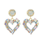 Orecchini Love Silver Needle Orecchini semplici, E2109-12 Purple Diamond, E2109-13 White Diamond, E2112-9 Gold Asymmetric Love, E2112-10 White K Asymmetric Love