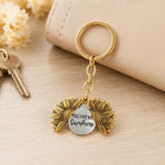 La forma dei girasoli in lega può aprire il pendente degli accessori con incisione a doppio lato, N2003-27 Ancient Gold Keychain, N2003-28 Ancient Gold Keychain, N2003-22 Ancient Gold Necklace, N2003-23 Ancient Silver Necklace