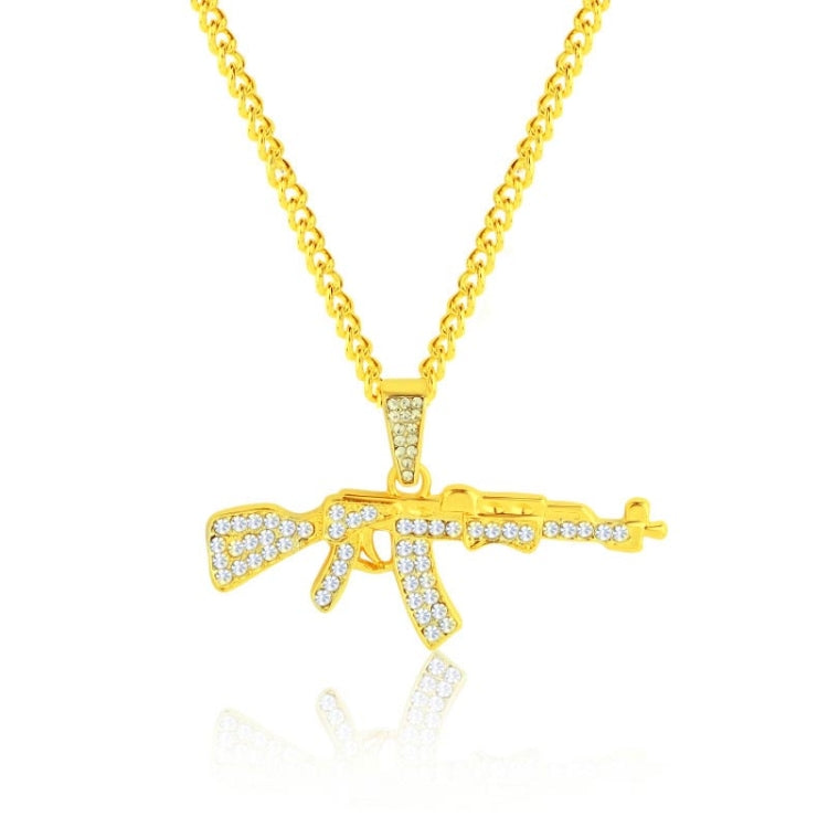 Catene esagerate della clavicola della collana di stile di Hip Hop, 1010400301 Gold Column, 1010400302 Silver Column, 1010400401 Full Score, 1010400501  YRN, 1010401102 AK47, 1010401202 Crown Lion Head, 1010401301 Prayer, 1010401302 Handheld           ...