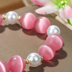 Braccialetto di perline di cristallo Braccialetto di cristallo naturale da donna, S2207-1 AB Transparent, S2204-1 Pink, S2203-5 Purple, S2204-3 Pink Opal, S2204-2 Blue Opal, S2204-6 Orange+Butterfly, S2204-7 White+Butterfly, S2204-5 Pink Opal          ...