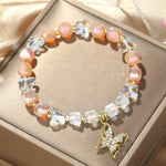 Braccialetto di perline di cristallo Braccialetto di cristallo naturale da donna, S2207-1 AB Transparent, S2204-1 Pink, S2203-5 Purple, S2204-3 Pink Opal, S2204-2 Blue Opal, S2204-6 Orange+Butterfly, S2204-7 White+Butterfly, S2204-5 Pink Opal          ...
