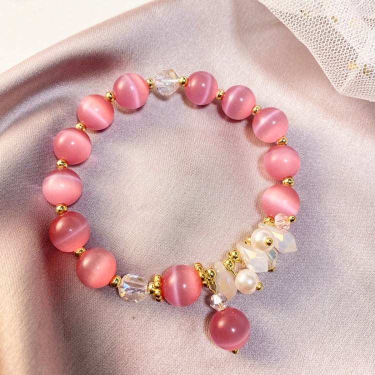 Braccialetto di perline di cristallo Braccialetto di cristallo naturale da donna, S2207-1 AB Transparent, S2204-1 Pink, S2203-5 Purple, S2204-3 Pink Opal, S2204-2 Blue Opal, S2204-6 Orange+Butterfly, S2204-7 White+Butterfly, S2204-5 Pink Opal          ...