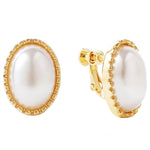 Orecchini barocchi Perla Clip per orecchio da donna senza piercing all'orecchio, 1202 Long Gold, 1201 Long Silver, 0402 Short Gold, 0401 Short Silver, E2109-7 Half Round, E2109-8 Half Ellipse, E2109-10 Leaf Model, E2109-11 Five Small Pearls            ...