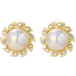 Orecchini barocchi Perla Clip per orecchio da donna senza piercing all'orecchio, 1202 Long Gold, 1201 Long Silver, 0402 Short Gold, 0401 Short Silver, E2109-7 Half Round, E2109-8 Half Ellipse, E2109-10 Leaf Model, E2109-11 Five Small Pearls            ...