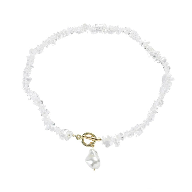 Collana in pietra naturale spezzata colorata Boho, modello:, N2105-9 Color Stone Pearl Pendant, N2206-8 Pink Stone, N2206-9 Light Blue Stone, N2206-10 Multi-color Stone, N2206-11 Transparent Stone, N2106-23 Pink Stone Single Chain                      ...