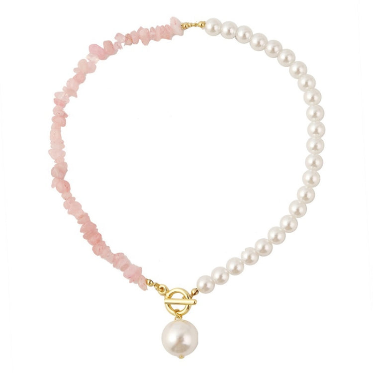 Collana in pietra naturale spezzata colorata Boho, modello:, N2105-9 Color Stone Pearl Pendant, N2206-8 Pink Stone, N2206-9 Light Blue Stone, N2206-10 Multi-color Stone, N2206-11 Transparent Stone, N2106-23 Pink Stone Single Chain                      ...