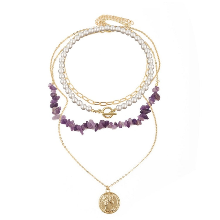 Collana in pietra naturale spezzata colorata Boho, modello:, N2105-9 Color Stone Pearl Pendant, N2206-8 Pink Stone, N2206-9 Light Blue Stone, N2206-10 Multi-color Stone, N2206-11 Transparent Stone, N2106-23 Pink Stone Single Chain                      ...