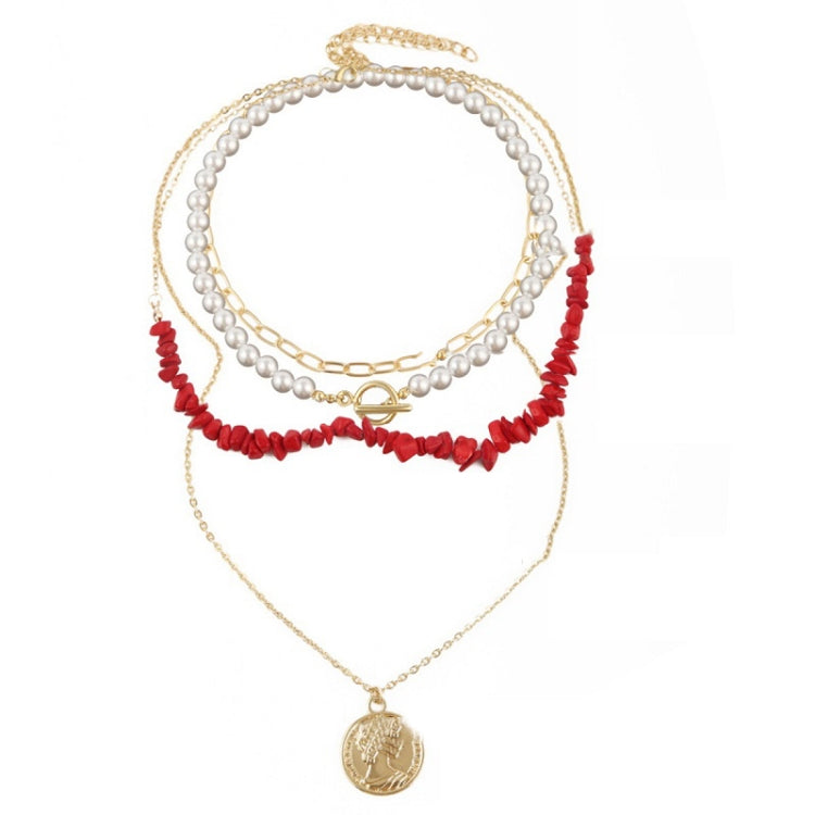 Collana in pietra naturale spezzata colorata Boho, modello:, N2105-9 Color Stone Pearl Pendant, N2206-8 Pink Stone, N2206-9 Light Blue Stone, N2206-10 Multi-color Stone, N2206-11 Transparent Stone, N2106-23 Pink Stone Single Chain                      ...