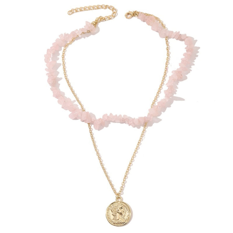 Collana in pietra naturale spezzata colorata Boho, modello:, N2105-9 Color Stone Pearl Pendant, N2206-8 Pink Stone, N2206-9 Light Blue Stone, N2206-10 Multi-color Stone, N2206-11 Transparent Stone, N2106-23 Pink Stone Single Chain                      ...