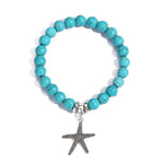 Bracciale con perline da donna Turchese Stile etnico Gioielli con ciondoli, S2208-2 Owl, S2208-3 Butterfly, S2208-4 Sea Star, S2208-5 Life Tree, S2208-1 Eyes, S2203-12 Cross, S2203-13 Turquoise Pendant, S2212-1 Eyes, S2303-1, S2303-2 Turtles           ...