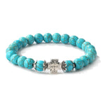 Bracciale con perline da donna Turchese Stile etnico Gioielli con ciondoli, S2208-2 Owl, S2208-3 Butterfly, S2208-4 Sea Star, S2208-5 Life Tree, S2208-1 Eyes, S2203-12 Cross, S2203-13 Turquoise Pendant, S2212-1 Eyes, S2303-1, S2303-2 Turtles           ...