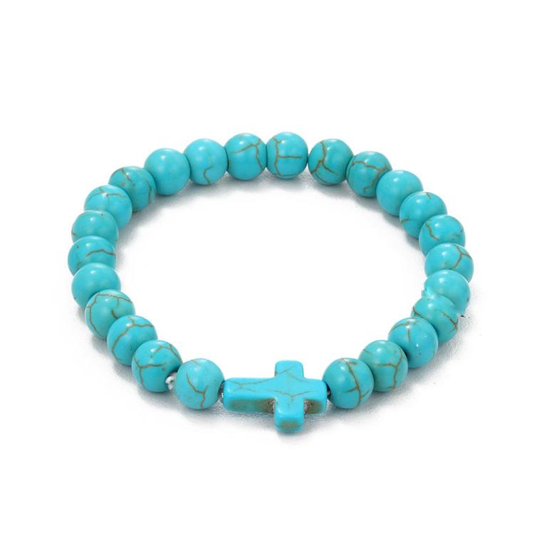 Bracciale con perline da donna Turchese Stile etnico Gioielli con ciondoli, S2208-2 Owl, S2208-3 Butterfly, S2208-4 Sea Star, S2208-5 Life Tree, S2208-1 Eyes, S2203-12 Cross, S2203-13 Turquoise Pendant, S2212-1 Eyes, S2303-1, S2303-2 Turtles           ...