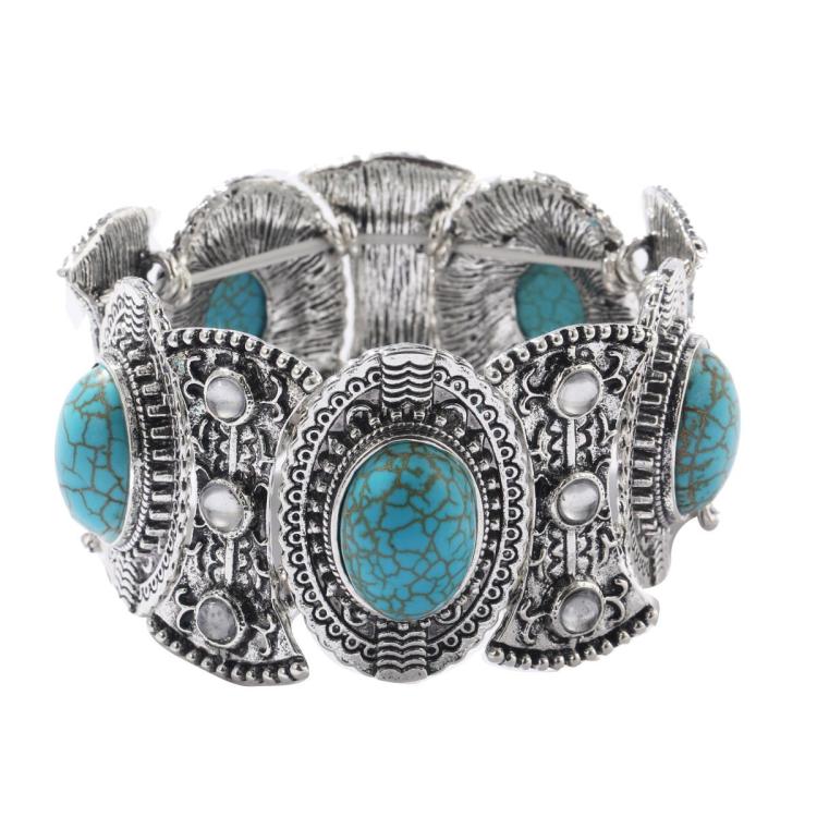 Bracciale con perline da donna Turchese Stile etnico Gioielli con ciondoli, S2208-2 Owl, S2208-3 Butterfly, S2208-4 Sea Star, S2208-5 Life Tree, S2208-1 Eyes, S2203-12 Cross, S2203-13 Turquoise Pendant, S2212-1 Eyes, S2303-1, S2303-2 Turtles           ...