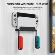 Per Switch OLED Game Console JYS Staffa di supporto per appendere a parete, Iron White, Iron Black