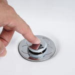 005 2 pezzi Lavabo che rimbalza Nucleo Push-type Deodorante Tappo di scarico Accessori per lavabo, Cap, Gray, Silver Gray, Rose Gold
