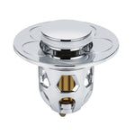 005 2 pezzi Lavabo che rimbalza Nucleo Push-type Deodorante Tappo di scarico Accessori per lavabo, Cap, Gray, Silver Gray, Rose Gold
