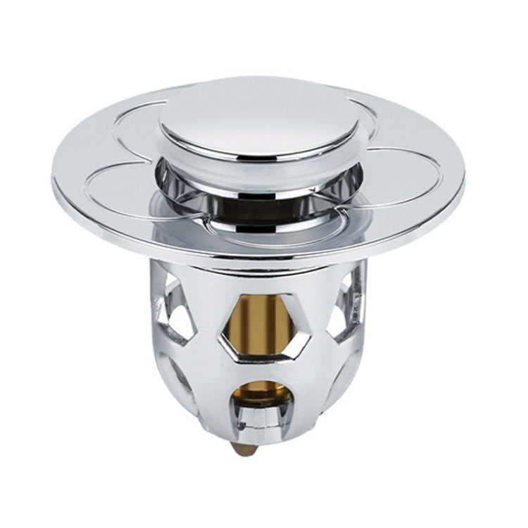 005 2 pezzi Lavabo che rimbalza Nucleo Push-type Deodorante Tappo di scarico Accessori per lavabo, Cap, Gray, Silver Gray, Rose Gold