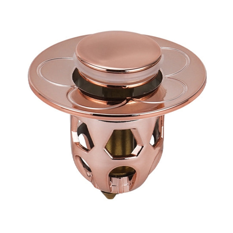 005 2 pezzi Lavabo che rimbalza Nucleo Push-type Deodorante Tappo di scarico Accessori per lavabo, Cap, Gray, Silver Gray, Rose Gold
