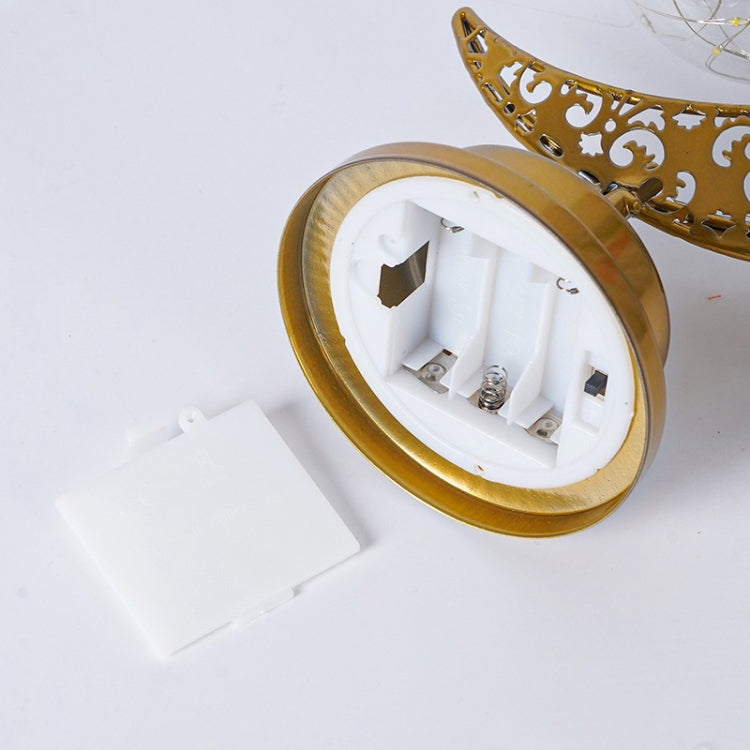 Lampada da tavolo per camera da letto a forma di luna in ferro battuto a LED, Moon Star, Moon Star With Hook