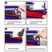 Copertura laterale della testata di aspirazione in morbido velluto per aspirapolvere, For Dyson V7 V8 V10 V11 V15, For Dyson Slim Light Version