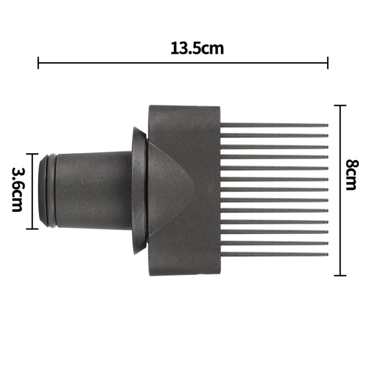 Per asciugacapelli Dyson Pettine a denti larghi Ugello levigante Strumento per acconciature, Wide Tooth Comb