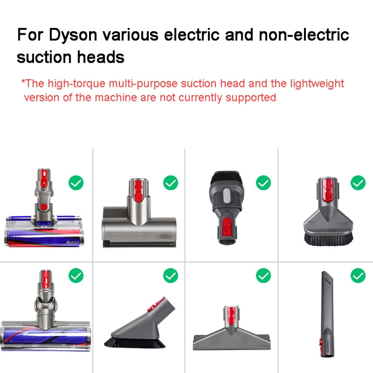 Per Dyson V7 V8 V10 V11 V15 Adattatore per testa di aspirazione per aspirapolvere con luce a LED