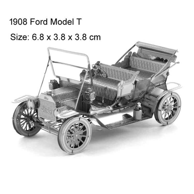 Puzzle 3D modello auto in metallo fai-da-te 17x14 cm