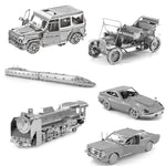 Puzzle 3D modello auto in metallo fai-da-te 17x14 cm