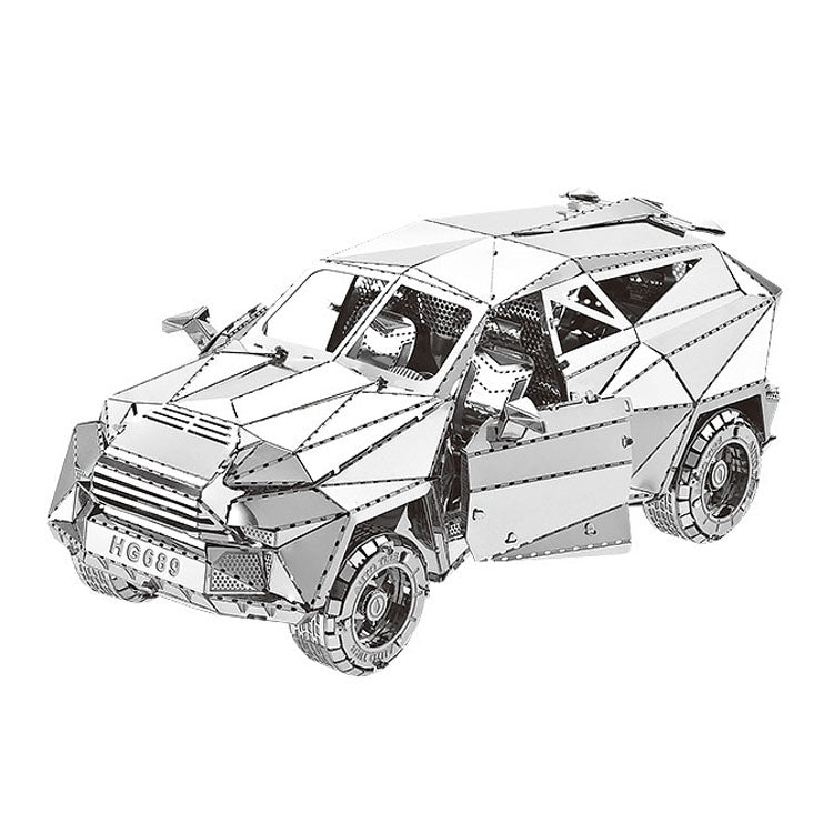 Puzzle 3D modello auto in metallo fai-da-te 17x14 cm