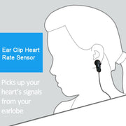 Sensore di frequenza cardiaca con clip auricolare per tapis roulant e monitor HRV