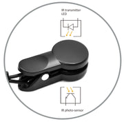 Sensore di frequenza cardiaca con clip auricolare per tapis roulant e monitor HRV