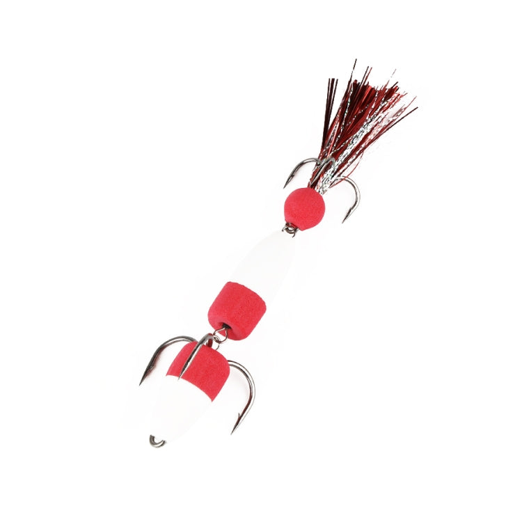 W.P.E PMG-M Foam Hook Soft Worm Bait Tre ganci di ancoraggio Esche finte, M