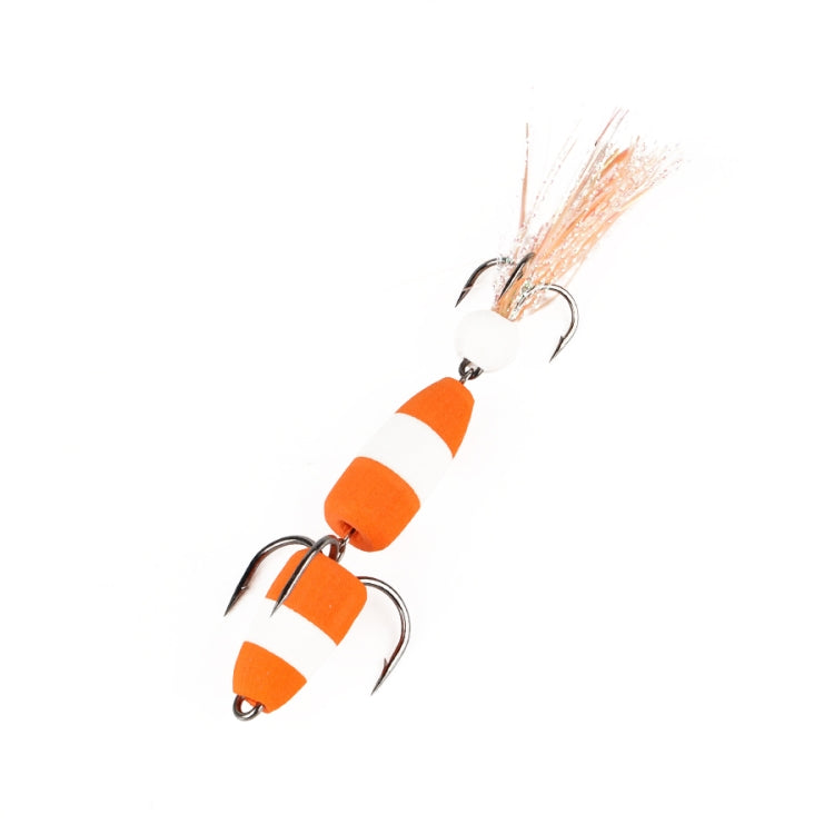 W.P.E PMG-M Foam Hook Soft Worm Bait Tre ganci di ancoraggio Esche finte, M