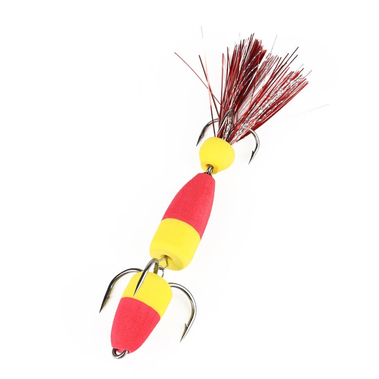 W.P.E PMG-M Foam Hook Soft Worm Bait Tre ganci di ancoraggio Esche finte, M
