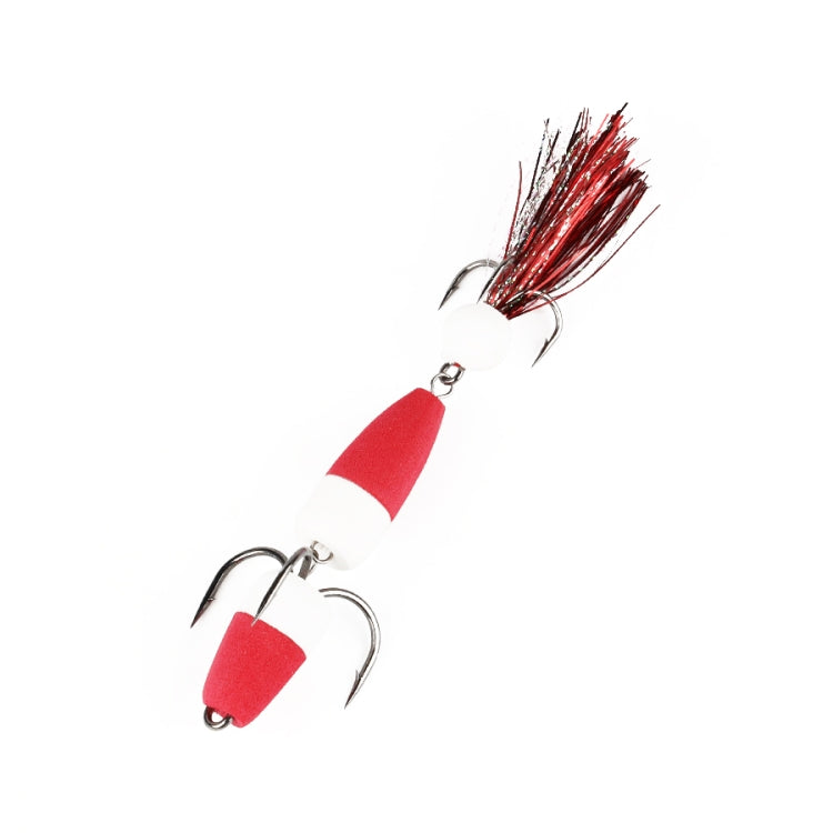W.P.E PMG-M Foam Hook Soft Worm Bait Tre ganci di ancoraggio Esche finte, M