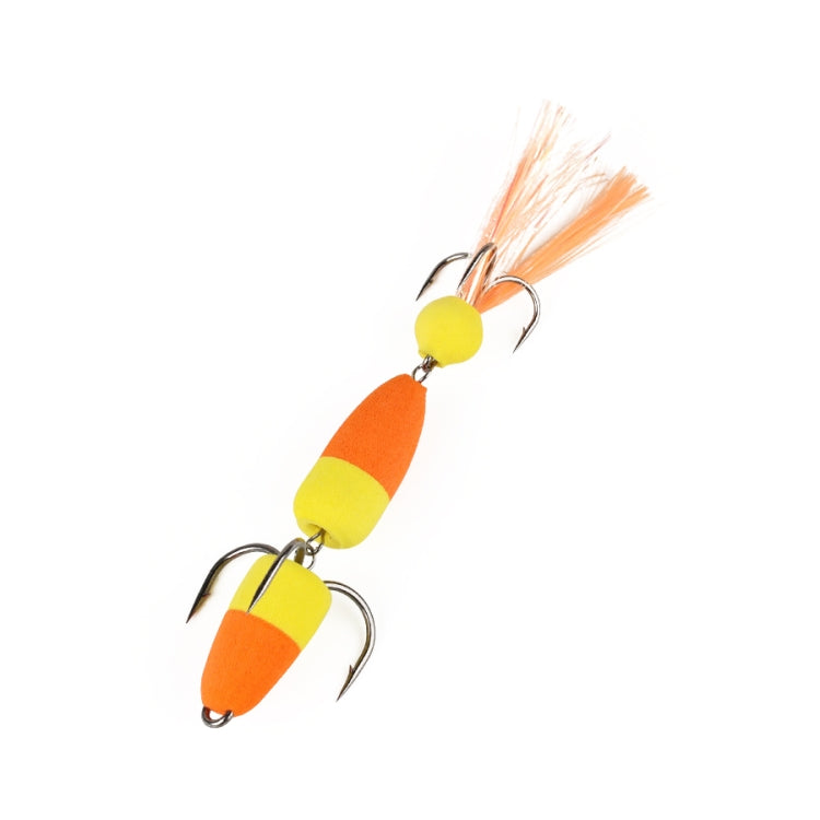 W.P.E PMG-M Foam Hook Soft Worm Bait Tre ganci di ancoraggio Esche finte, M