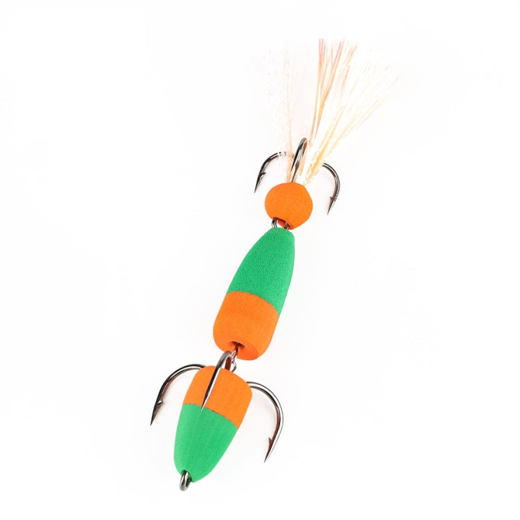 W.P.E PMG-M Foam Hook Soft Worm Bait Tre ganci di ancoraggio Esche finte, M
